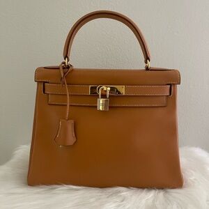 ❌SOLD❌Hermes Kelly 28 Natural with Gold Hardware